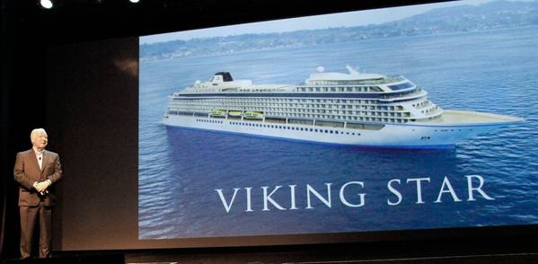 Chairman Torstein Hagen & Viking Star: Image credit Viking Ocean Cruises