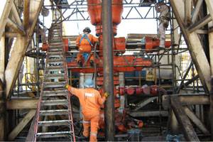 ITS changing out BOP (blow out preventer) rams in Mexico (Photo courtesy Fifth Ring Integrated Corporate Communications)