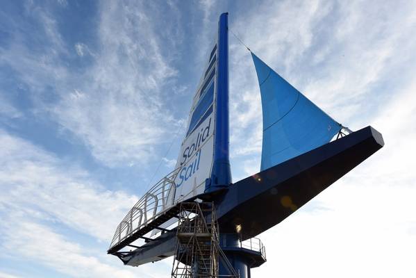 Chantiers de l’Atlantique's innovative sailing propulsion system 'Solid Sail' receives Approval in Principle from Bureau Veritas. © Chantiers de l’Atlantique