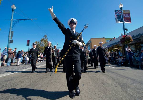 Chief Musician Scott Foote Leads: Photo credit USN