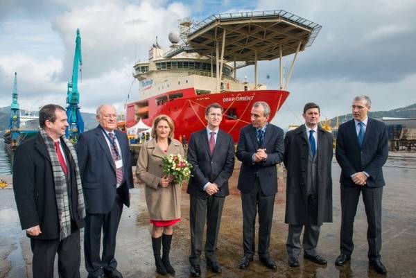 Christening of Deep Orient: Photo credit Technip