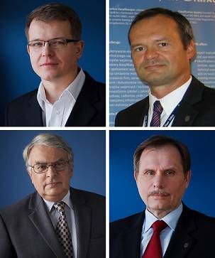 Clockwise from top left: Dariusz Rudziński, Grzegorz Petkke, Jan Jankowski and Jerzy Wyrzykowski