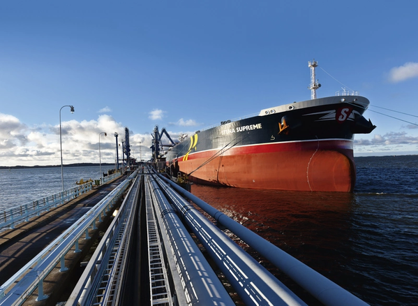 Concordia Maritime's Suezmax vessel Stena Supreme - Photo: Christian Badenfelt/via Concordia Maritime