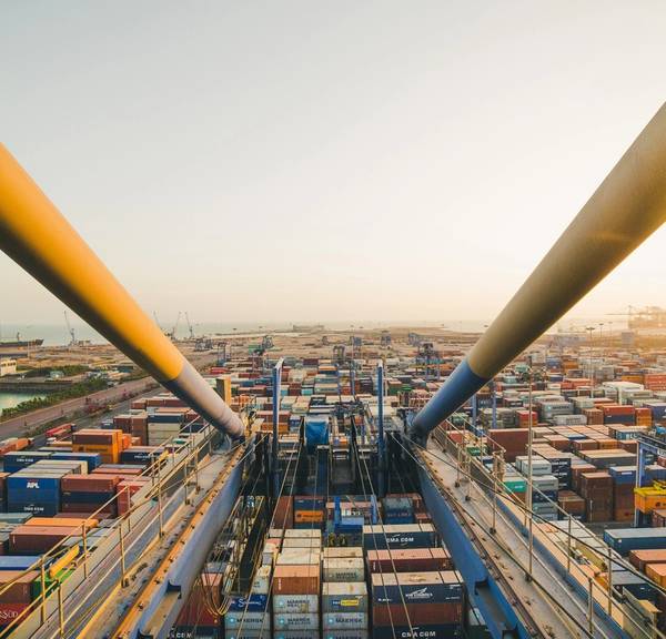 View of container yard from crane at Mundra Terminal Photo_Credit_DP World