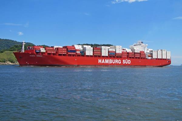 Container Ship Santa Teresa: Photo credit Hamburg Süd