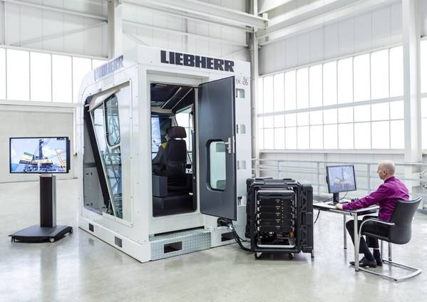 Crane Simulator: Photo credit Liebherr
