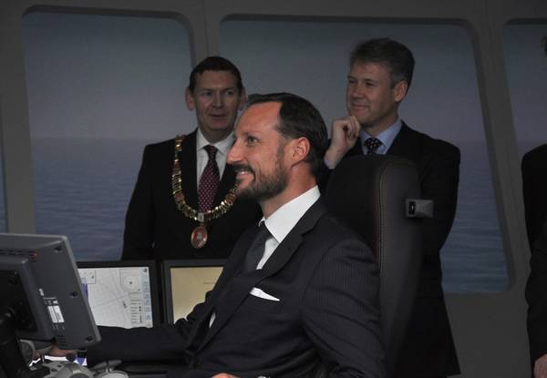 HRH Crown Prince Haakon of Norway: Photo credit Rolls-Royce