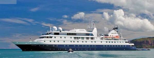 Cruise Ship 'Orion': Photo courtesy of Orion Expedition Cruises