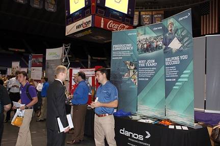Danos at the LSU Career Expo in 2012