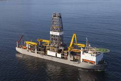 The DEEPWATER CHAMPION is a double hull dynamically-positioned DPS class 3 dual activity Transocean / MSC Gusto P10000 Drillship with third load path capability (Source: Transocean.com)