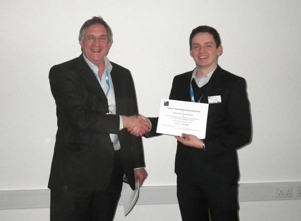 "We were delighted to sponsor the prize for best poster," said Chelsea's Technical Director, Dr John Attridge (left). "For nearly 50 years we have been developing a wide range of in situ sensors and systems and maintain a keen interest in the development and commercialisation of new technologies".