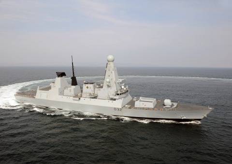 Type 45 Destroyer: Photo credit BAE