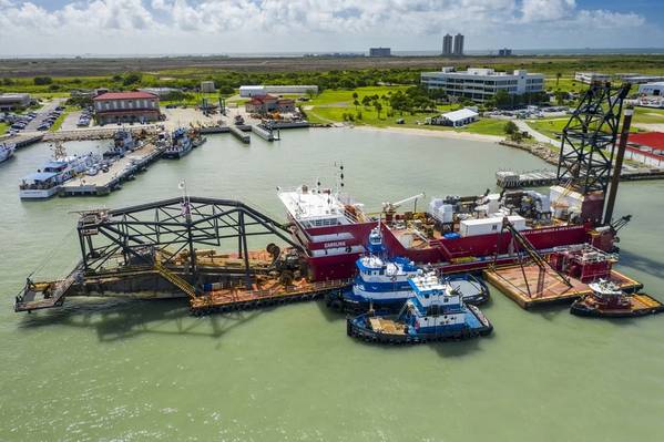 On display at the event were some of the many vessels keeping the channel safe and efficient, including Great Lakes Dredge and Dock Company’s eco-friendly dredge Carolina, which soon joins the channel work. (Photo: Port Houston)