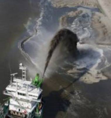 DEME Dredger at Work: Photo credit Septentrio