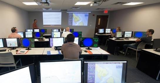 ECDIS Training in Progress: Photo credit Resolve Maritime Academy