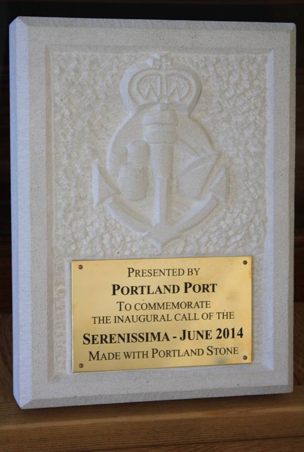 Example Plaque to be Presented to the Serenissima