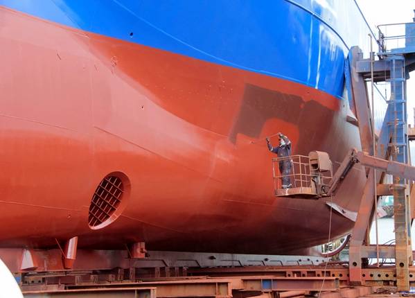 Frost  & Sullivan said shipbuilders and dry-docking companies should work with marine coatings specialists to ensure that high-performance, environmentally-sustainable marine coatings that can protect the environment and increase fuel efficiencies are developed for use in the maritime sector.
Photo: © helenedevun/Adobe Stock