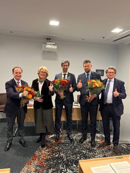 Gerardo Landaluce Calleja, Isabelle Ryckbost, Cédric Virciglio, Ansis Zeltiņš and Zeno d'Agostino