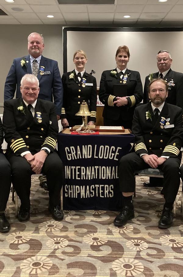 2025 Grand Lodge Officers

Standing (L-R): Sentinel Mike Loescher; Marshal Beth Fernandez; Chaplain Mary Ann Schallip; Warden Scott Reynolds;

 

Seated (L-R): Secretary-Treasurer Tom Foster; Grand President Patrick Hart; 1st VP Christopher Edyvean; 2nd VP Harold Dusseau Image_Courtesy_ISMA