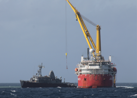 USS Guardian, Jascon-25: Photo credit The Philippines Coast Guard