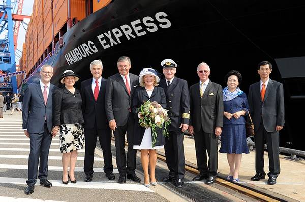 Hamburg Express Ceremony: Photo credit Hapag Lloyd