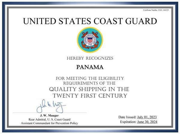Image courtesy he Panama Maritime Authority (AMP)