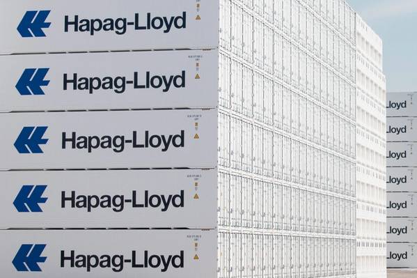 File IMage: Hapag Lloyd Reefer boxes.
