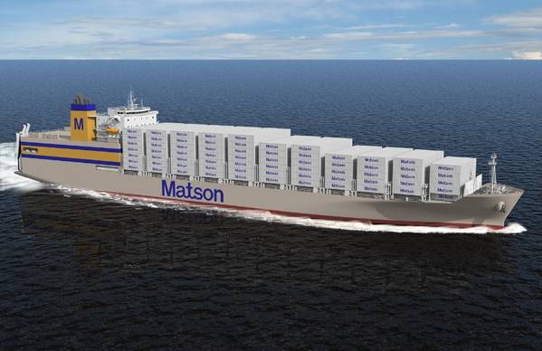 File Image: a recent Matson newbuild vessel (CREDIT Matson)