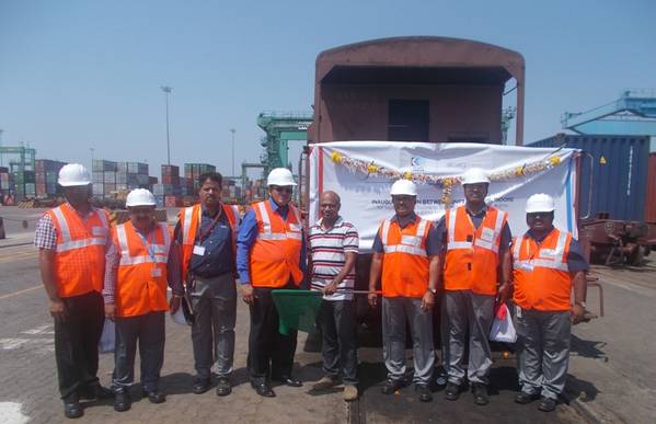 Inaugural train started from JNPT to TIHI (Photo: Allcargo)