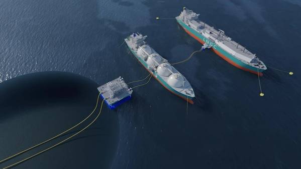 The IQuay Regas Terminal with an IQuay C-Class Platform (Credit: ECOnnect Energy)