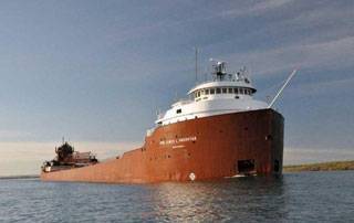 M/V Hon. James L. Oberstar (Photo courtesy The Interlake Steamship Company)