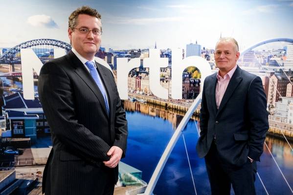 James Tyrrell (left), newly-elected as chair of North P&I Club, pictured with Paul Jennings, North chief executive (Photo: North P&I Club)