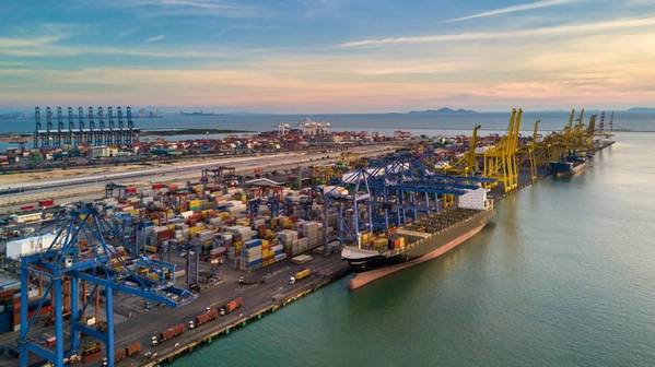 Just-In Time port call coordination with Portchain. © Portchain/StormGeo