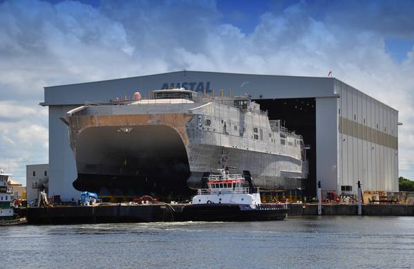 JHSV 3 Launch: Photo credit Austal
