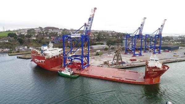 Liebherr prepares to ship three STS cranes to Puerto Rico (Photo: Crowley)