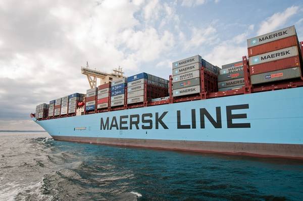 Maersk said on Tuesday it had maintained all its scheduled trans-Pacific sailings to date, albeit downsising some vessels, despite the uncertainty caused by U.S. import tariffs and the trade war between the United States and China. Credit: Adobe Stock/Fotokon
