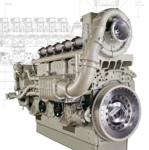L250 Marine Diesel Engine: Photo courtesy of GE Marine
