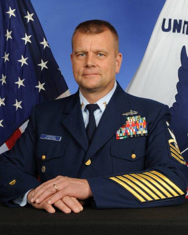 Master Chief Petty Officer Eric L. Johnson portrait. U.S. Coast Guard photo by Timothy Tamargo.