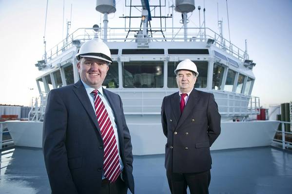 Matthew Gordon (left) and John Bryce onboard Ocean Spey (Photo: Atlantic Offshore Rescue)