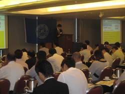 Naoki Saito of the ClassNK's Safety Management Systems Department addressingparticipants on ECDIS training