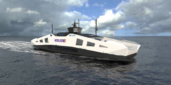 Norwegian ferry operator Norled is developing hydrogen-powered ferries (Image: LMG Marin)