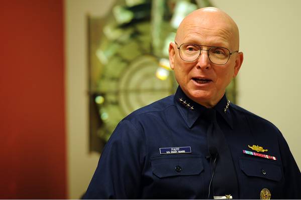 File photo: ADM Bob Papp, U.S. Coast Guard Commandant