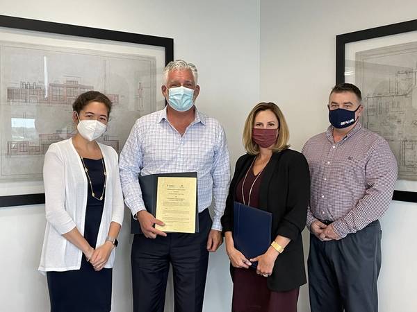 Pictured from left to right at the signing event are Janine M. Mansour, Commercial Director Port NOLA; Jeff Woods, CEO CLEANCOR; Brandy D. Christian President and CEO Port NOLA and CEO NOPB; Richard Teubner, Vice President SEACOR. (Photo: Port NOLA)