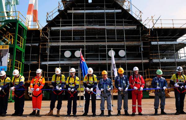 Prelude Keel-lay ceremonyL Photo credit Shell