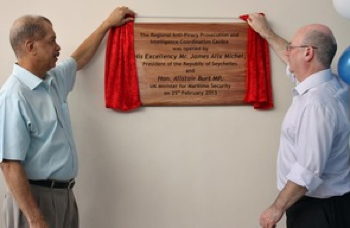 President James Michel and Minister Alistair Burt: Photo credit UK Govt.