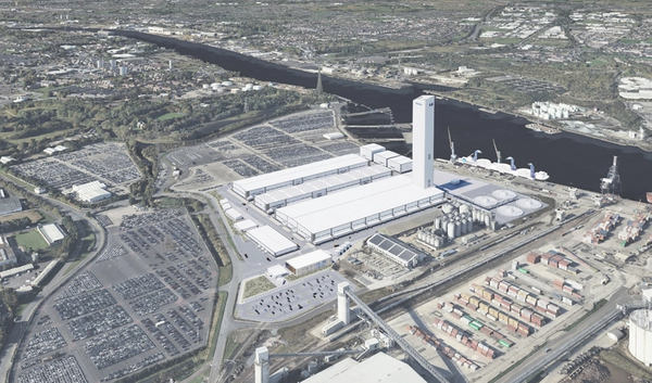 A CGI of the proposed facility (Credit: Port of Tyne)