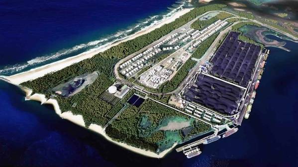 Proposed terminal layout. The selected site for the marine facility is Berth 207 in the Port of Richards Bay’s South Dunes precinct, identified in Transnet's Port Development Framework Plan for a liquefied natural gas (LNG) import facility based on a floating storage unit (FSU). © Zululand Energy Terminal