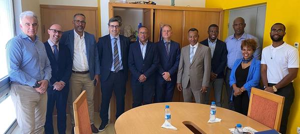 Representatives of COPISA, AFRICOM, the Municipality of Santa Cruz and HPC, and it was taken at the Municipality of Santa Cruz. Credit: HPC