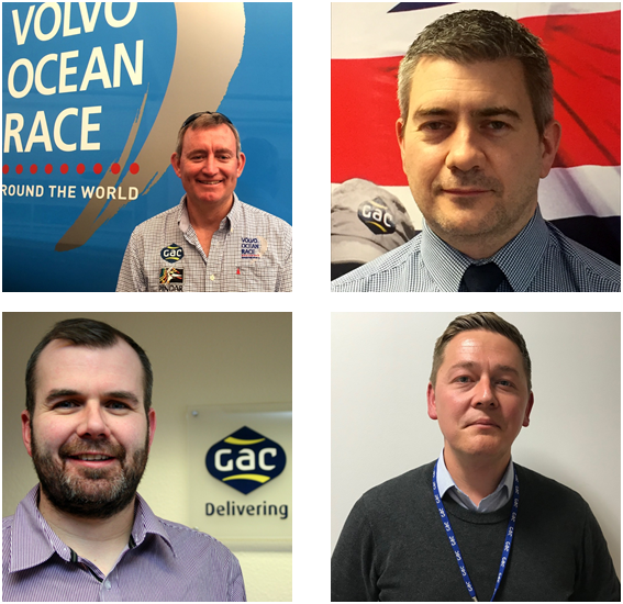 Top (left to right): Jeremy Troughton, General Manager - Marine Leisure & Events, GAC UK and Wynne Raymond, General Manager - Shipping, GAC UK; bottom (left to right): Adrian Henry, General Manager - Oil, Gas & Renewables, GAC UK and Mark Horton, General Manager - Freight Services, GAC UK (Photos: GAC)
