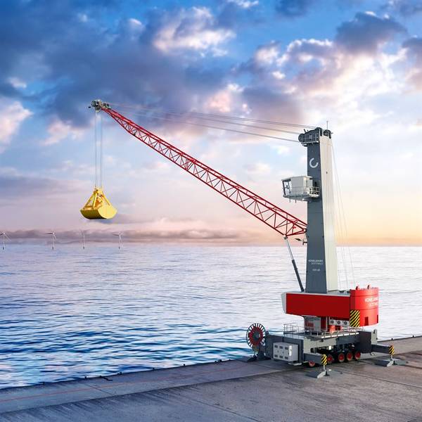 Saguenay Port Authority in Quebec has ordered a Konecranes Gottwald ESP.6B Mobile Harbor Crane. Credit: Konecranes